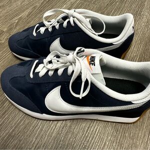 Nike Dark Blue and White Athletic Shoes